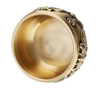 BESPORTBLE Feng Shui Brass Treasure Basin Wealth Offering Bowl for Home Office Luck Money Decorative Bowl Embracing Abundance Easy Care Prosperity Symbol Multifunctional