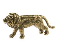 BESPORTBLE Figurine with Unique, Decor Desktop to Fine Delicate Craftsmanship Lion Retro Brass for Design, Not Easy Knock, Creative and Ornament Indoor Home Office