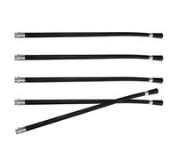 BESPORTBLE Fire Extinguisher Hose Nozzle Replacement with Extended Fire Extinguishing Time 5pcs Black Plastic Spraying Hose and Easy to Use Design for 4kg Extinguisher for Home Safety