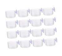 BESPORTBLE Fish Feeding Cup Set 16pcs Aquarium Feeders Red Worm Cup Pond Fish Feeder Easy Install