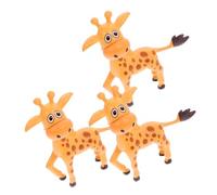 BESPORTBLE Fish Tank Decoration 3pcs Resin Giraffe Statues Natural Sea Freshwater Aquarium Ornaments Stabilized Base