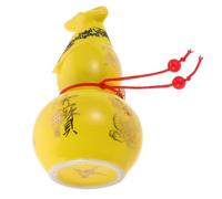 BESPORTBLE Five Emperor Money Luck Gourd Charm Ceramic Feng Shui Decor Porcelain Wu Lou Amulet Statue for Wealth and Prosperity Traditional Chinese Home Ornament for Desk and Living