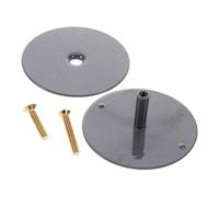 BESPORTBLE Flat Door Hole Cover Plate with Screws Metal Cleanout Plug for Door Lock Hole Stylish Modern Finish for Home and Office Installation