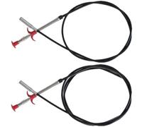 BESPORTBLE Flexible Drain Grabber Tool 2pcs for Home and Bathroom Use with PP and Steel Material Efficiently Removes Hair and Food Blockages