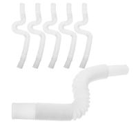 BESPORTBLE Flexible Shampoo Basin Drain Hose Pipe 6pcs PVC Corrugated Pipe for Bedridden Patients and Postpartum Care Hair Washing in Bed