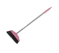 BESPORTBLE Floor Cleaning Tool Sweeping Broom with Stainless Steel Handle Long Reach for Household Use in Patio, Lobby and Garden with Plastic Bristles
