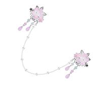 BESPORTBLE Flower Hairpin Hair Clip for Girls Tassel Barrette Hair Clips for Year Old Forehead Chain