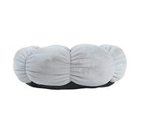 BESPORTBLE Flower Shaped Cat Bed Warm Pet Nest for Calming Deep Sleep Cushion for Cats and Dogs Shallow Grey Flower Design