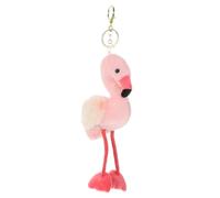 BESPORTBLE Fluffy Flamingo Keychain Plush Pendant for Bags Backpacks Cute Cartoon Hanging Decor Present for Friends Family Fluffy Flamingo Ornament