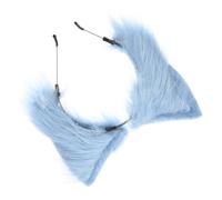 BESPORTBLE Fluffy Light Blue Cat Ear Headband Cute Animal Ears Accessory for Cosplay Parties and Everyday Wear Comfortable Secure Fit for Friends