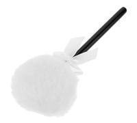 BESPORTBLE Fluffy Makeup Puff and Powder Puff for Body Powder White Small Soft Long-hair Cosmetic Sponge with Bow Infant-friendly Suitable for Loose and Pressed Application