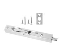 BESPORTBLE Flush Bolt Latch Silver Finish for Double Doors Stainless Steel with Hidden Installation and Easy Removal Slide Door Lock and Sliding Gates