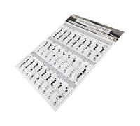 BESPORTBLE Flute Chord Practice Chart Fingering Guide for Beginners Flute Training Poster Easy Reference for Students and Classroom Study Strong and Material