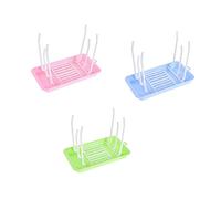 BESPORTBLE Foldable Bottle Drying Rack for Baby Teats and Feeding Bottles, Countertop Drip Stand, Vertical Design, Space Saving, Different Rack Heights (Green)
