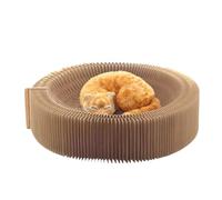 BESPORTBLE Foldable Cat Scratcher Lounge Made of Corrugated Paper Providing a Comfortable Place to Scratch and Rest for Kitty and House Cats Scratching Pad