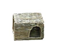 BESPORTBLE Foldable Hamster House Cabin for Pets Safe Straw Squirrel Shelter for Rabbits Hedgehogs and More Fun Hideout and Play Spot