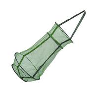 BESPORTBLE Foldable Nylon Fishing Net Basket Lightweight Portable Mesh Holder for Bait Fish Open-top Design Easy Access Collapsible Fish Trap Cage