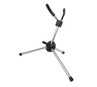 BESPORTBLE Foldable Portable Saxophone Stand Lightweight Tripod Rack for Alto Tenor Saxophones Ergonomic Design Compact Storage Durable Black Finish