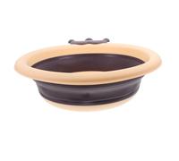 BESPORTBLE Foldable Wash Basin Cartoon Design Portable Small Face Washing Basin for Travel Newborn Essentials Non-Fade Material Easy to Clean and Drain