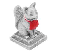 BESPORTBLE Fox Garden Ornaments White 2pcs Sacred Foxes Resin Statue Cake Topper Fairy Garden Moss Landscape DIY Crafts Ornament Miniature Japanese Mini