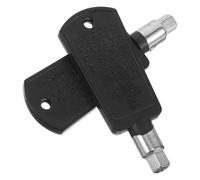 BESPORTBLE Freezer Door Lock Keys Metal Refrigerator Door Lock 2pcs with Black Plastic Handle Replacement for Upright Freezers for Dormitories and-the-go Storage Needs