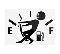 BESPORTBLE Funny Car Stickers Fuel Gage Empty Stickers Laptop Stickers Gas Consumption Decal for Cars Vehicles Decoration