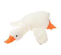 BESPORTBLE Funny White Goose Hat Plush Cosplay Prop with Easy off Design, Soft Pp Cotton Material, for Party Photo Sessions and Festival Dress