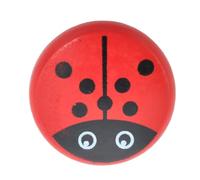BESPORTBLE Funny Yo-Yo Plaything Ladybird Wood with String Sturdy Wooden YoYo Balls for Early Education Red Insect Shape