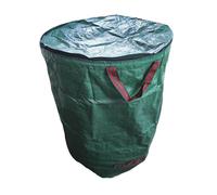 BESPORTBLE Garden Leaf Bag with Lid Reusable Leaf Collection Bucket for Lawn Yard and Balcony Gardening Breathable Foldable Waste Container for Green Waste Storage 29.92 X 17.72 X 17.72 in