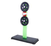 BESPORTBLE Gear Group Experimental Equipment Physics Teaching Apparatus Toothed Wheels with Stand for Stem Science Learning and Mechanics Lab Use Random Color