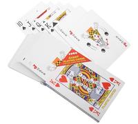 BESPORTBLE Giant Poker Playing Cards 4x Magnification Large Coated Paper Deck Lightweight Portable for Theme Parties and Fun Games