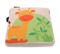BESPORTBLE Giraffe Print Dining Booster Seat with Detachable Machine Washable Pad Anti-Slip Straps Lightweight Portable High Chair Insert for Kitchen and Study Table Seating