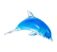 BESPORTBLE Glass Dolphin Figurine Ornaments Glass Sea Animal Art Glass Collectible Figurines Seaside Ocean Sailor Decoration Mother`s Day