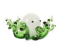 BESPORTBLE Glass Octopus Figurine Decorative Sea Animal Ornament Compact Glass Craft Tabletop Aquarium Decor for Room and Home Display Vibrant Aquatic Design