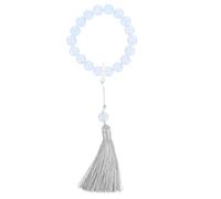 BESPORTBLE Glass Prayer Beaded Bracelet for Paying Respect to Buddha, Comfortable to Wear with Delicate Tassel Design, for Festival Decorating and Daily Use