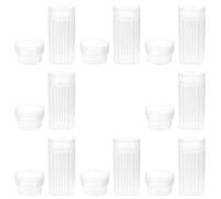 BESPORTBLE Glass Slide Staining Jar 8PCS Plastic Independent Compartment Coplin Tank for Lab Sample Specimen Storage in Educational Applications