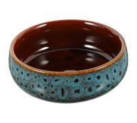 BESPORTBLE Glazed Ceramic Succulent Flower Pot - Bonsai Pots Large Lotus Bowl Planter with Water Storage Round Flower Container Bowl for Indoor Cactus Plants Decorative Garden Home Office
