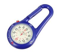 BESPORTBLE Glow in The Dark Dial Backpack Fob Watch Clip Alloy Carabiner for Climbing Mountaineering Outdoor Use Blue