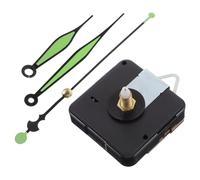 BESPORTBLE Glow the Dark Clock Movement Replacement Kit with Smooth Clock Hands Plastic Material Battery Powered Motor Light Green Colour