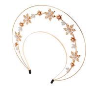 BESPORTBLE Goddess Crown Headpiece Handmade Pearl Lolita Crown Headband for Women Unique Design for Cosplay Weddings and Parties Chic Decorative Hair Accessory