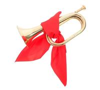 BESPORTBLE Golden Bugle Brass Wind Instrument with Comfortable Grip and Easy to Handle Design, for Performance and Bands