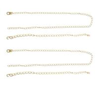 BESPORTBLE Golden Grandfather Clock Weight Chains for Effortless 4pcs Metal Vintage Style with Precision Engineering for Large Mechanical and Clocks and Home Decor