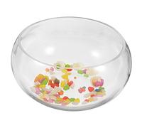 BESPORTBLE Goldfish Bowl Large Glass Aquarium with Decorative Rocks Pebbles Terrarium Perfect for Home Office