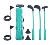 BESPORTBLE Golf Set for with Plastic Golf Clubs and Balls for Indoor and Outdoor Sports Blue-Green Color Suitable for Boys and Family Play