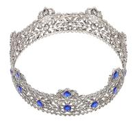 BESPORTBLE Gothic Crown Headband Vintage Pearl Tiara for Prom Weddings and Theatrical Performances Regal European Design Comfortable Lightweight Royal Accessory