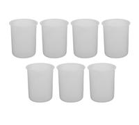 BESPORTBLE Graduated Silicone Measuring Cups 7Pcs 100Ml Laundry Detergent Cups with Spout for Accurate Liquid Dosing and Small Kitchen Mixing Tasks