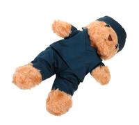 BESPORTBLE Graduation Nurse Bear Plush in Scrubs Soft Stuffed Animal for Nursing Students Doctor Themed Keepsake Gift Travel Friendly with Comfortable Plush Texture for Medical Graduates