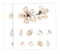 BESPORTBLE Graduation Period Guitar Patch 2pcs Cherry Blossom Tree Acoustic Guitar Sticker Self-adhesive Pvc Decorative Easy to Remove Unique Design Customisation