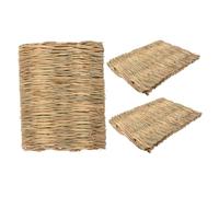 BESPORTBLE Grass Mat for Rabbit Guinea Pig Small Animal Natural Woven Straw Bedding Mat