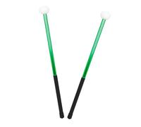 BESPORTBLE Green Felt Head Alloy Drum Sticks for Children and Beginners, Practical and Not Easy to Deform, Lightweight Percussion Stick for Marching and Practice